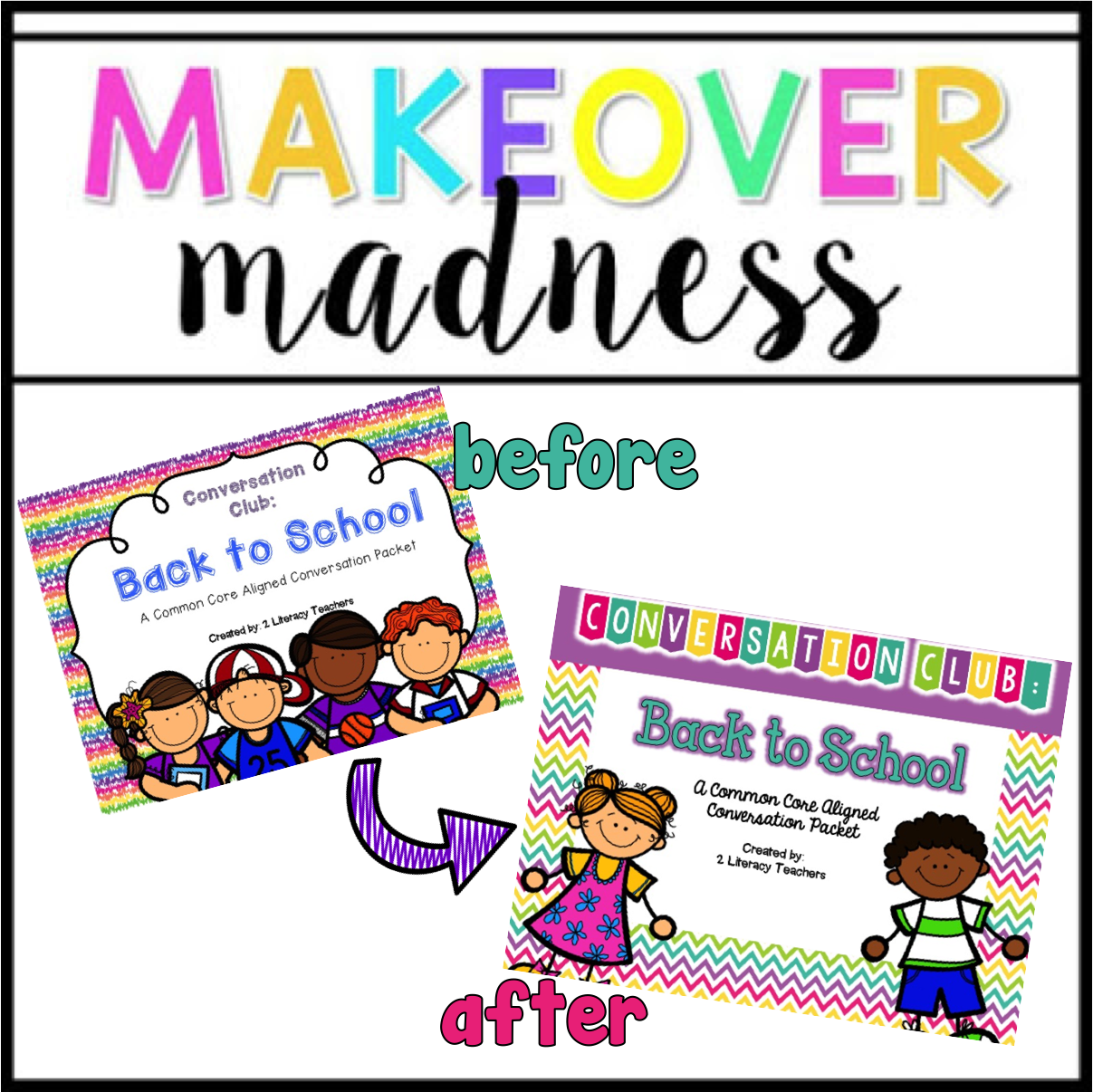 TPT Seller Challenge Week 1: Makeover Madness